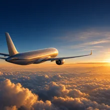 جناح طائرة فوق السحب